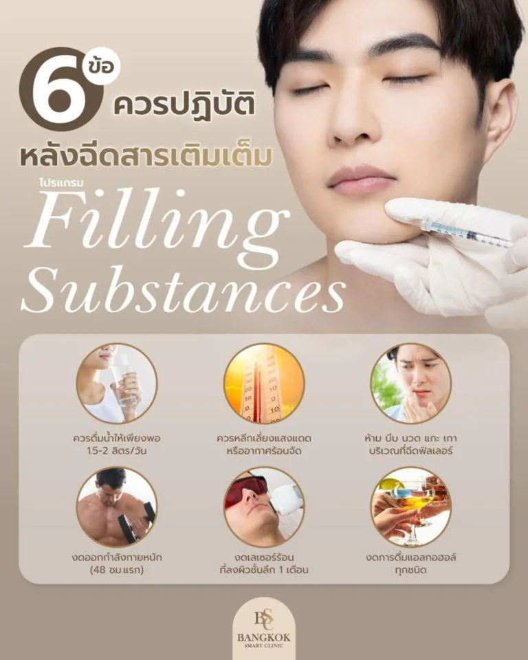 หลังฉีดสารเติมเต็ม